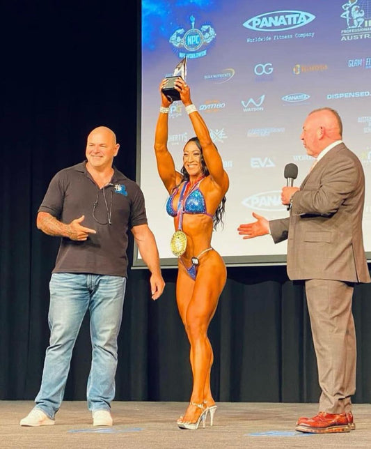 Athlete of HypermorphX™ enters the IFBB 2023 Wellness Season B won a few awards in her first ever competition.